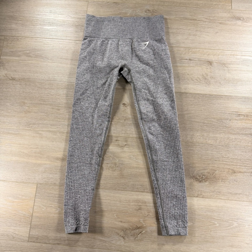 Gymshark Leggings Women XS Vital Seamless Charcoal Gray Stretch Performance